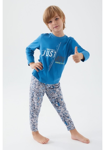 Roly Poly 3049 Move Running Faster Erkek Çocuk Kısa Kol Pijama Takım 001