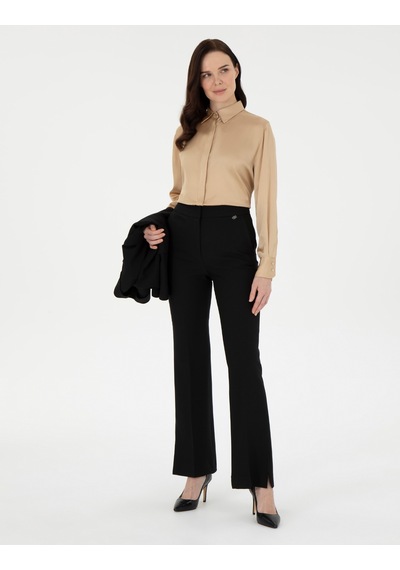 Pierre Cardin Kadın Bej Gömlek Desenli 50296330-vr011 Bej