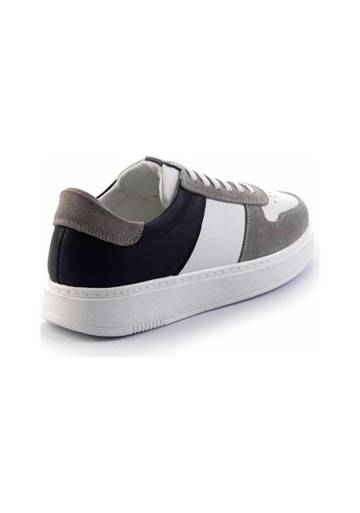 Bambi Gri Lacivert Leather Erkek Sneaker E01440056802 Lacivert