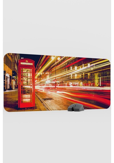 London Londra İngiltere 2 V3 90x40 Xxl Gaming Kauçuk Kaymaz Taban Mouse Pad Fare Altlığı