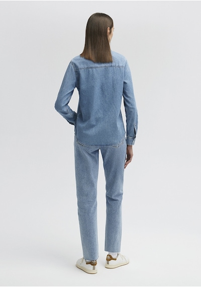Mavi - Merida All Blue İndigo Mavisi Jean Gömlek 1210662-86492 Mavi