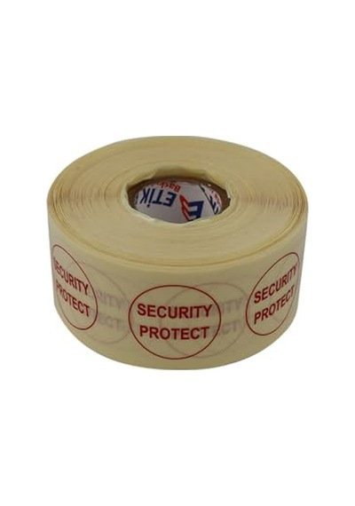 Al Hızlı Al Pp Şeffaf Security Protect Güvenlik Koruma Etiketi 30mm Çap 1000 Adet