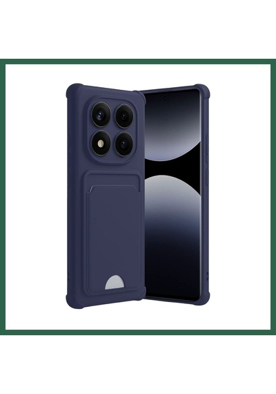 Bezos Redmi Note 14 Pro Plus Uyumlu Kelvin Kartvizitli Silikon - Lacivert Bzs01