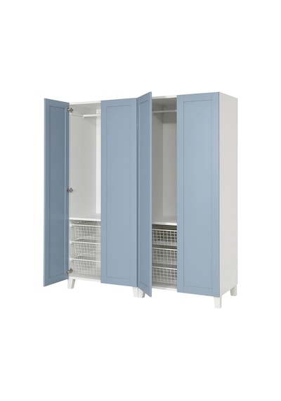 Ikea Beyaz Modern Kapaklı Gardırop 160x57x191 Cm