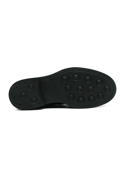 Tuna Hakiki Süet Deri Eva Taban Loafer Model Erkek Ayakkabı - 4039 Siyah