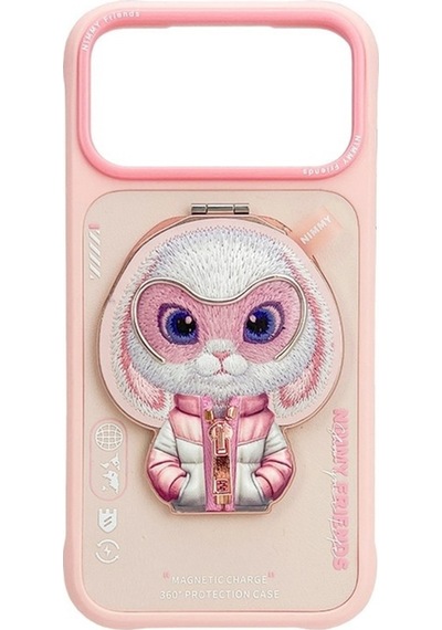 Apple Uyumlu iPhone 17 Pro Magsafe Stand Özellikli 3d Gözlük Fermuar Tavşan Nakışlı Cool Cute 2.0 Kılıf 8 Şeffaf Apple Uyumlu iPhone 17 Pro Magsafe Stand Özellikli 3d Gözlük Fermuar Tavşan Nakışlı Cool Cute 2.0 Kılıf 8 Şeffaf