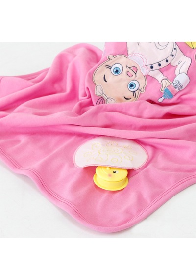 Mixoyuncak Ninni Söyleyen Çocuk Battaniyesi Pembe 90 X 80 Cm Pembe