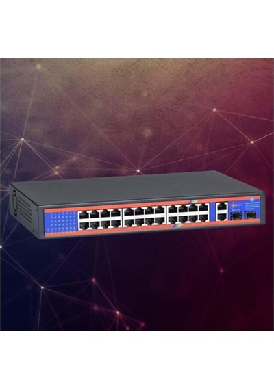 Ztech Zr-p2421fn 24+2+2 Poe Switch 350w +2 10/100/1000-126004