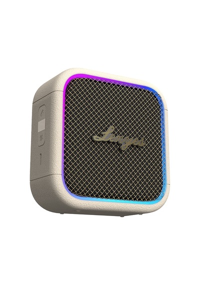Lenyes S890 Su Geçirmez Özellikli Rgb Işıklı Askılı Mini Otg-tws Bluetooth Hoparlör V5.3 Bej