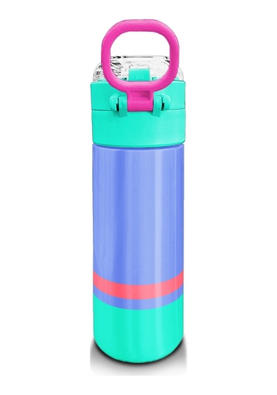 Coral High Kids Derin Mavi Renkli Pipetli Ve Direkt İçim Çelik Termos 500 Ml 31854 Mavi