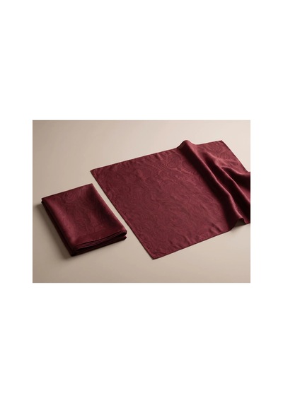 Nukra Jakarlı Pamuk Tesettür Şal Otantik Desen Bordo 70 X 190 Cm
