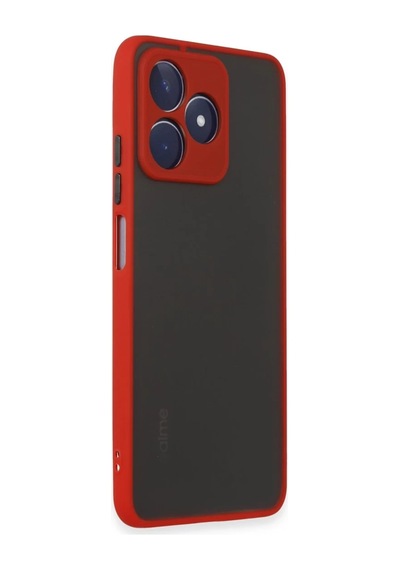 Realme C53 Uyumlu Kılıf Montreal Silikon Kapak - Kırmızı