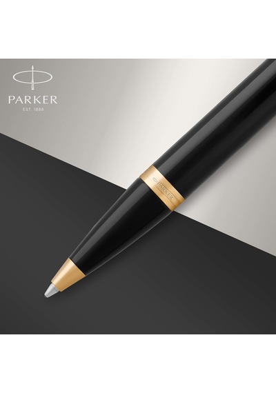 Parker Im Lake Siyah Altın Tasarımlı Tükenmez Kalem, Orta Kalınlı Çok Renkli