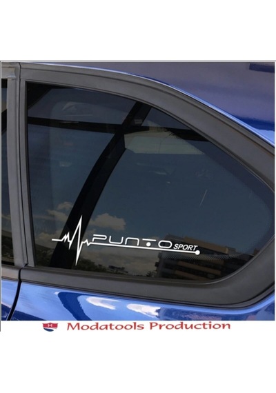 Fiat Punto İçin Uyumlu Aksesuar Yan Cam Sticker Oto Kapı Beyaz 20 7 Cm