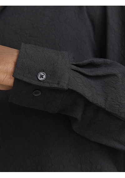 Jack & Jones Erkek Uzun Kollu Desenli Gömlek - Blatrend - 12278765 Black