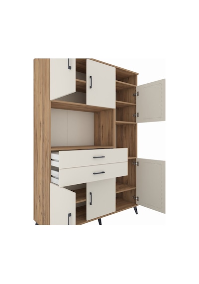 Hyperion Dolap 9 Raflı 2 Çekmeceli 6 Kapaklı 132x44x195 Çam-a... Çam Hyperion Dolap 9 Raflı 2 Çekmeceli 6 Kapaklı 132x44x195 Çam-a... Çam