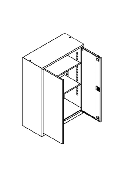 Çelik Dosya Dolabı Metal Dolap Ofis Dolapları 80x38x120 Beyaz