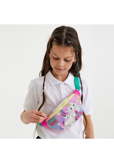 Coral High Kız Çocuk Günlük Bel Çantası - Pembe Unicorn Ve Prenses Çok Renkli