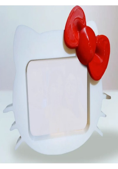 Hello Kitty Figürü Şeklinde Dekoratif Fotoğraf Çerçecesi