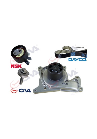 Triger - Eksantrik Kayış + Gergi Seti + Su Pompalı Gva 59wpk1420 Talısman 2015-2022 1.5 Dci 110 81kw-110hp A6079930597-130c11508r-119a07049r