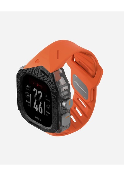 A01 Apple Watch Ultra 1/2 Uyumlu Kılıf Ve Kordon Karbon Fiber Kapak Fkm Kordon