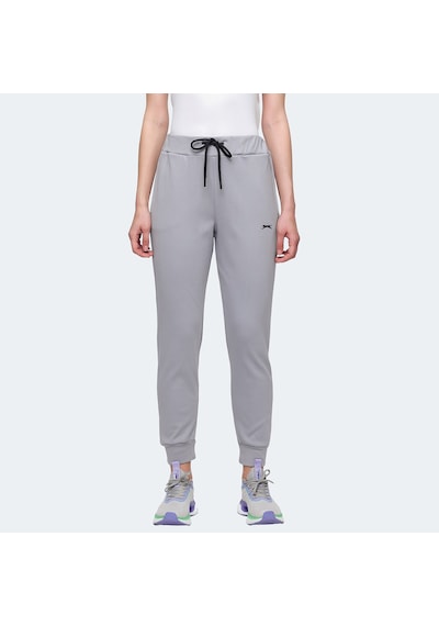 Slazenger VETERAN RBN Kadın Cepli Gri Eşofman Altı