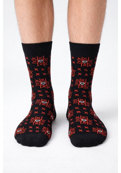 Carnaval Socks Sevgililer Günü Hediyesi Özel Tasarım Kutulu Çorap Seti / Romantik Desenli Unisex Hediye Çorap 2 Li 2000386