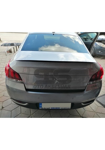 Peugeot 508 2010-2018 Bagaj Üstü Slim Spoiler Piano Black Parlak (Sts Oto Aksesuar)
