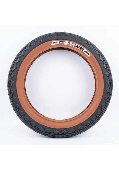 20x4.0 Dış Lastik E-bike Fat Bike 3.5 Mm Zırhlı Patlamaya Karşı Koruma Kahverengi Yanaklı