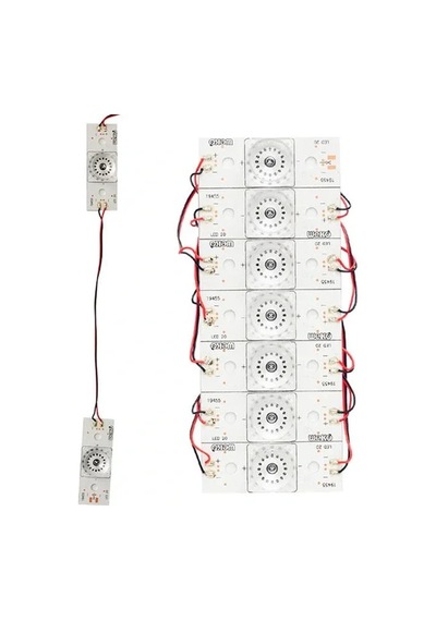 6 Volt Tek Kablolu Birbirine Bağlı Led Beyaz
