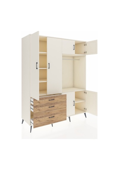 Kronos Gardrop 7 Raflı 3 Çekmeceli Tek Askılı 176x59x221 Aytaşı-aytaşı/çam Aytaşı/çam Kronos Gardrop 7 Raflı 3 Çekmeceli Tek Askılı 176x59x221 Aytaşı-aytaşı/çam Aytaşı/çam
