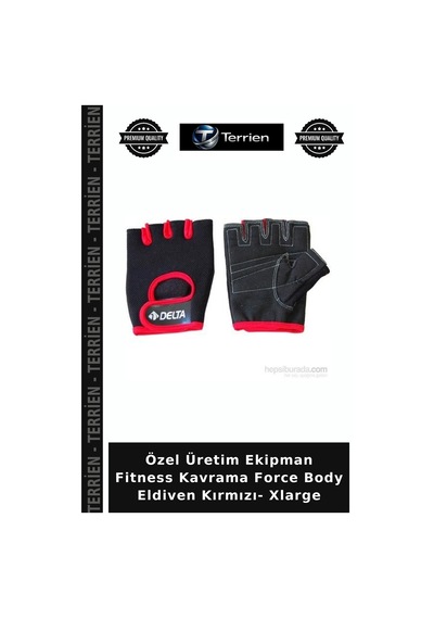 Özel Üretim Ekipman Fitness Kavrama Force Body Eldiven Kırmızı- Xlarge