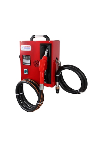 Düzey 220 Volt 1'' Sayaçlı Kapaklı Tip Otomatik Mazot Aktarma Tabanca + Sayaç + Pompa + Hortum