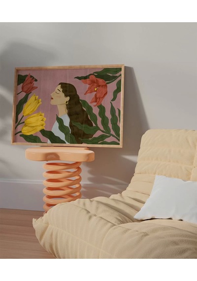 Çerçevesiz Poster Floral Melodi