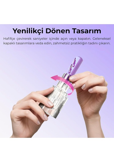Apple Pencil Yedek Kalem Ucu 1. Ve 2. Nesil, Pro, Usb-c Uyumlu, Döner Mekanizmalı Twist-action Şeffaf Saklama Kutulu Set 4'lü Lila Belirtilmemiş