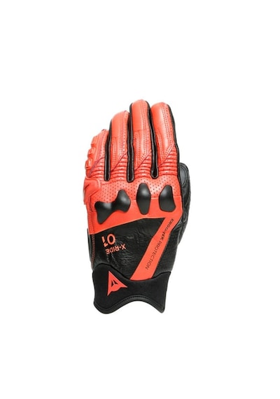 Dainese X-ride Deri Motosiklet Eldiven Kırmızı - Siyah