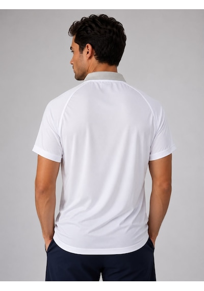 Umbro Vectör Kamp Erkek Beyaz Polyester Polo Yaka Spor Tişört Tf0614