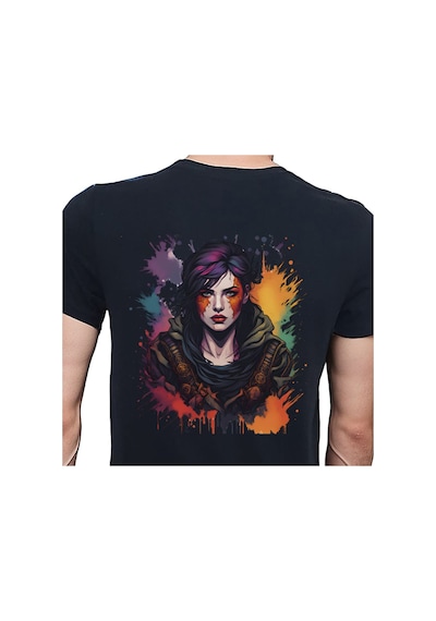 Warior T-shirt %100 Pamuklu Siyah Penye Basic Erkek Tişört Siyah