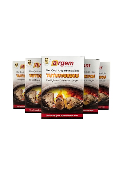 Argem Kömür Tutuşturucu Tablet Çıra 5Li Paket Argem Kömür Tutuşturucu Tablet Çıra 5Li Paket