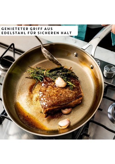 Jamie Oliver By Tefal Cook Akıllı Kızartma Tavası 28cm, Kaplamasız Paslanmaz Çelik, İndüksiyona Uygun, Thermo-fusion Taban, Geri Dönüştürülebilir, Perçinli Sap, Paslanmaz Çelik, E3110655 Siyah Jamie Oliver By Tefal Cook Akıllı Kızartma Tavası 28cm, Kaplamasız Paslanmaz Çelik, İndüksiyona Uygun, Thermo-fusion Taban, Geri Dönüştürülebilir, Perçinli Sap, Paslanmaz Çelik, E3110655 Siyah