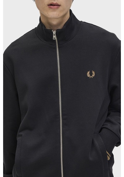 Fred Perry J1327 Zip Through Erkek Ceket Siyah