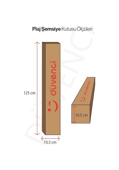 Polyestser Kalın Kumaş Krem Renkli Plaj Şemsiyesi Balkon Bahçe Şemsiyesi 200 Cm, Bidonsuz Bej