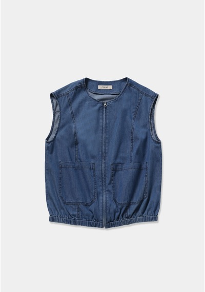 Colin's Colins Regular Fit Kadın Mid İndigo Denim Yelek Cl1081427 Q1.v1 Dn45031