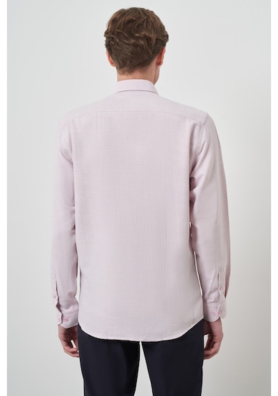 Morven Erkek Pembe Slim Fit İtalyan Yaka Gömlek 25mc004021150 Pembe Pembe