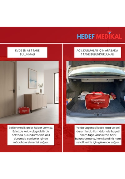 Deprem Çantası & İlk Yardım Seti 2 Kişilik Uzman Hazırlıklı Ve Hayatta Kalma Seti