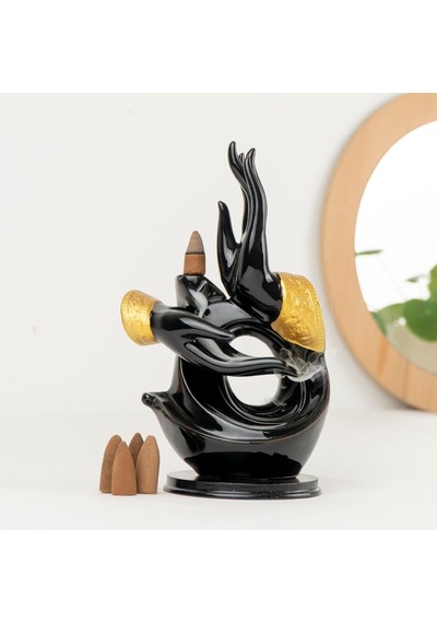 Zen Dua Eden El Tema Geri Akışlı Şelale Tütsülük