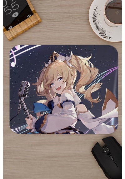Barbara Genshin Impact Anime Gacha V3 - 22x18 Gaming Mouse Pad Fare Altlığı