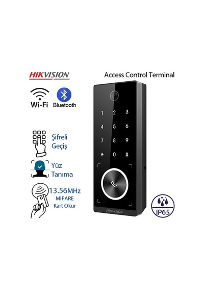 Hıkvısıon Ds-k1t510mbwx-e1 Wı-fı+ Bluetooth+mıfare Kart+şifre+yüz Tanıma Geçiş Kontrol Terminali