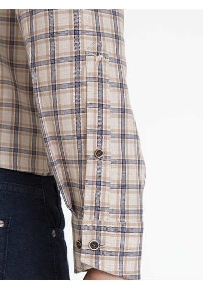 Cacharel Bej Slim Fit Uzun Kollu Gömlek 15469610