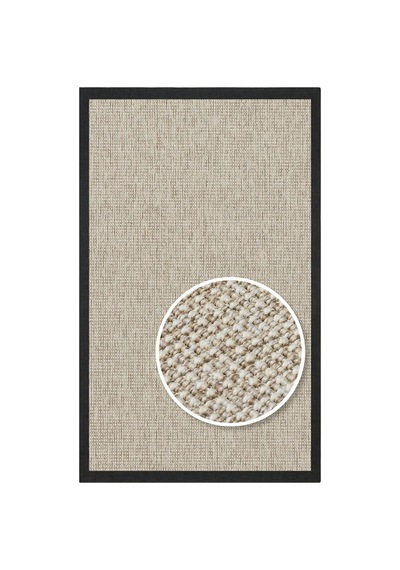 Bespoky Modern Düz Koridor Halısı Kilim Ekru - Vizon Kahve
